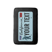 California Sasquatch License Plate Badematte (Vorderseite Vertikal)