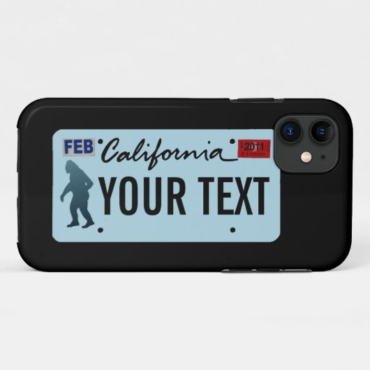 California Sasquatch License Plate Case-Mate iPhone Hülle (Rückseite (Horizontal))