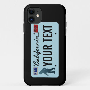 California Sasquatch License Plate iPhone 11 Hülle