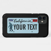 California Sasquatch License Plate Case-Mate iPhone Hülle (Rückseite (Horizontal))