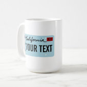 California Sasquatch License Plate Kaffeetasse (Vorderseite Links)