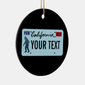 California Sasquatch License Plate Keramikornament (Rechts)