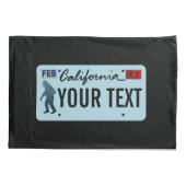 California Sasquatch License Plate Kissenbezug (Rückseite)