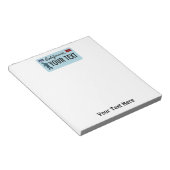 California Sasquatch License Plate Notizblock (angewinkelt)