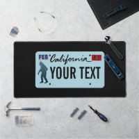 California Sasquatch License Plate