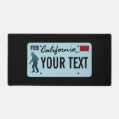 California Sasquatch License Plate Schreibtischunterlage (Vorderseite)