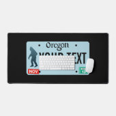 California Sasquatch License Plate Schreibtischunterlage (Tastatur & Maus)