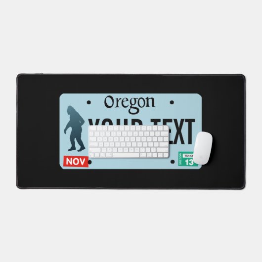 California Sasquatch License Plate Schreibtischunterlage (Tastatur & Maus)