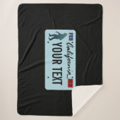 California Sasquatch License Plate Sherpadecke (Vorderseite)