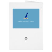California Scrub Jay Happy Birthday Card (Hinten)