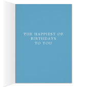 California Scrub Jay Happy Birthday Card (Innen (Rechts))