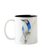 California Scrub Jay Zwei-Tone-Kaffee-Tasse