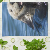 California Sea Otter Enhydra lutris) grooms Geschirrtuch (Gefaltet)