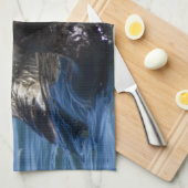 California Sea Otter Enhydra lutris) grooms Geschirrtuch (Viertel Falte)