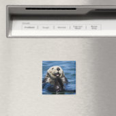 California Sea Otter Enhydra lutris) grooms Magnet (In Situ (Geschirrspüler))