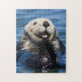 California Sea Otter Enhydra lutris) grooms Puzzle (Vertikal)