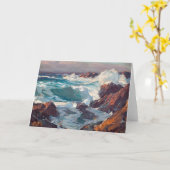 California Sea Scape | Edgar Alwin Payne Karte (Gelbe Blume)