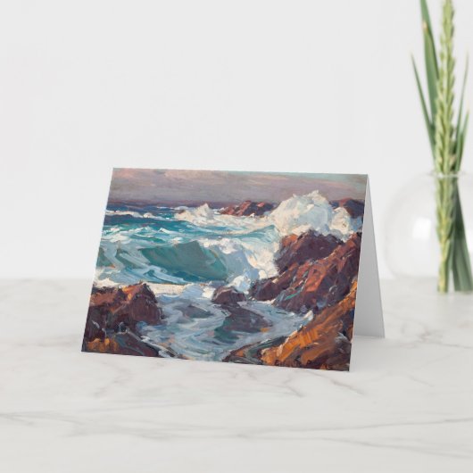 California Sea Scape | Edgar Alwin Payne Karte (Vorderseite)