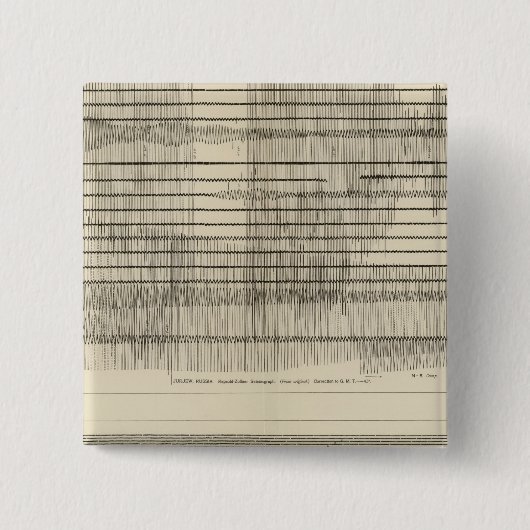California Seismogramm 10 Button (Vorderseite)