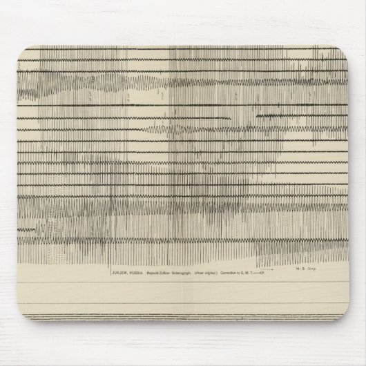 California Seismogramm 10 Mousepad (Vorne)