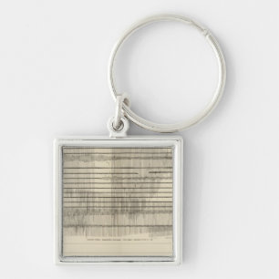 California Seismogramm 10 Schlüsselanhänger