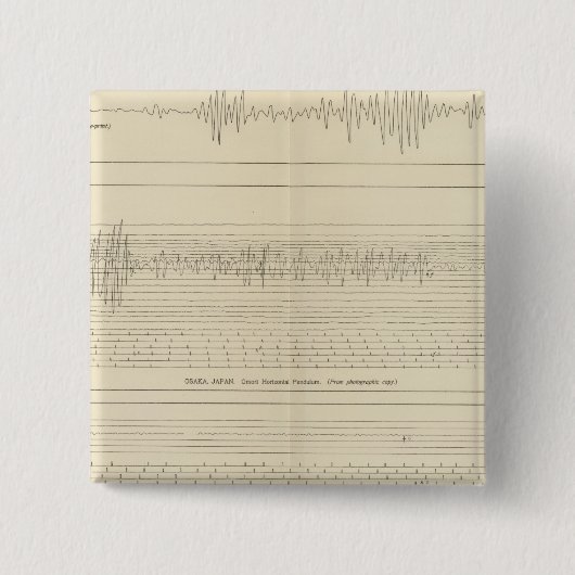 California Seismogramm 15 Button (Vorderseite)