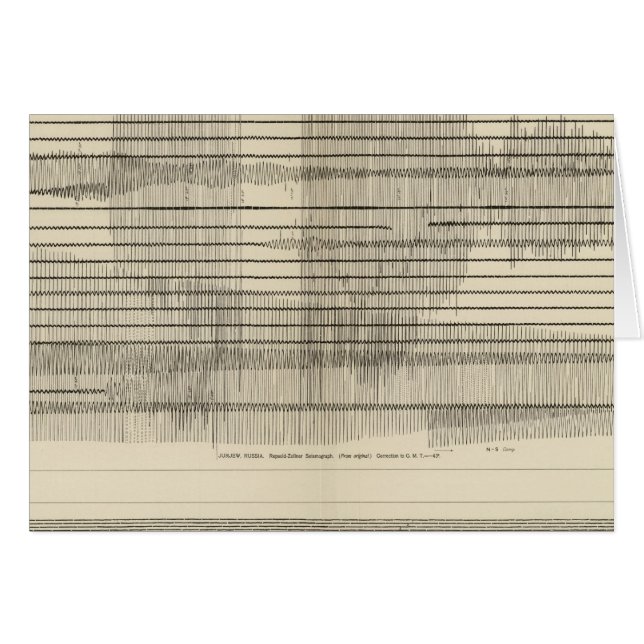 California Seismogramme 10 (Vorderseite (Horizontal))