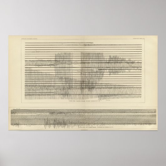 California Seismogramme 10 Poster (Vorne)