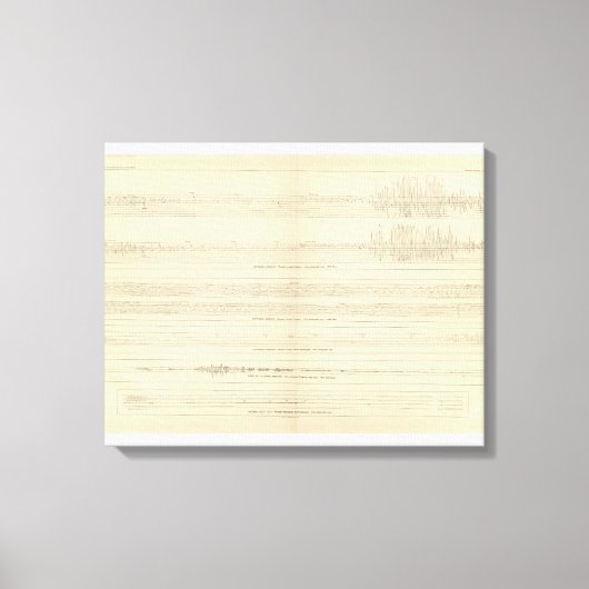 California Seismogramme 12 Leinwanddruck (Vorderseite)