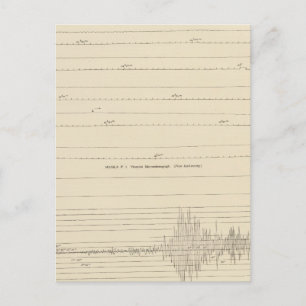 California Seismogramme 4 Postkarte