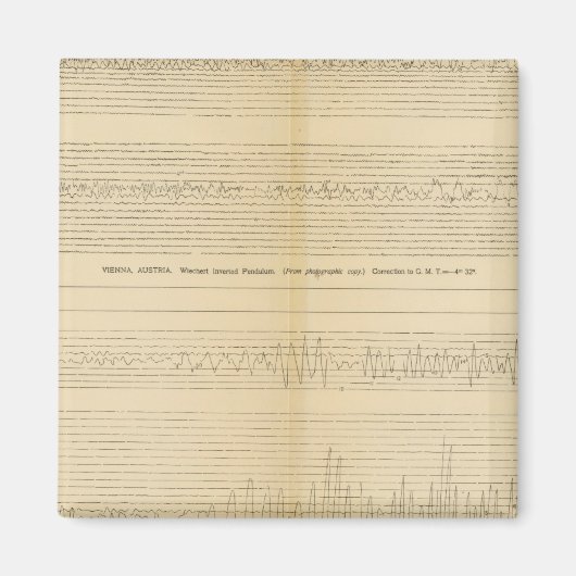 California Seismogramme 9 Magnet (Vorne)