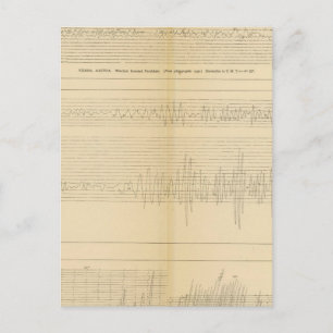 California Seismogramme 9 Postkarte