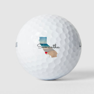 California Shape Heart Photo  Golfball