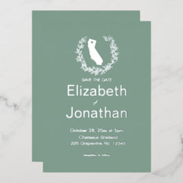 California Silhouette Einfache Hochzeit in Urlaubs Folieneinladung