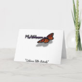 California Sister Butterfly Danke Karte (Rückseite)