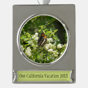 California Sister Butterfly in Yosemite Banner-Ornament Silber