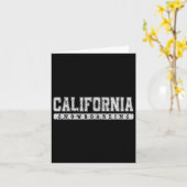 California Snowboarden Vintager Text Karte (Gelbe Blume)