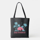 California-Sonnenuntergangsstrand Tasche (Rückseite)