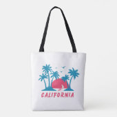 California-Sonnenuntergangsstrand  Tasche (Rückseite)
