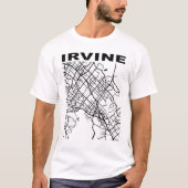 California Souvenir Irvine City Street Map T-Shirt (Vorderseite)