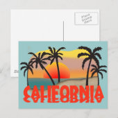 California Souvenir Postkarte (Vorne/Hinten)