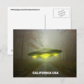 CALIFORNIA SPACESHIP UFO ART Postkarten (Vorne/Hinten)
