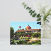 California Spanische Mission Church Postkarte (Stehend Vorderseite)