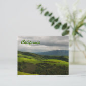 California Spring Panorama Postkarte (Stehend Vorderseite)
