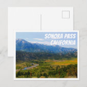 California SR 108 Sonora Pass Postkarte (Vorne/Hinten)
