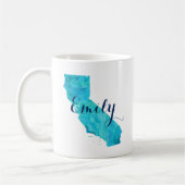 California Staat Aqua Blue Aqua Kaffeetasse (Links)