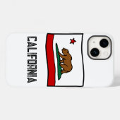 California Staat Bear Case-Mate iPhone Hülle (Rückseite (Horizontal))