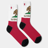 California Staat Bear Flag Proud Californian Spaß Socken (Rechts)