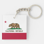 California Staat Bear Flag Schlüsselanhänger (Rückseite)
