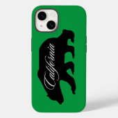 California Staat Bear Green Case-Mate iPhone Hülle (Rückseite)